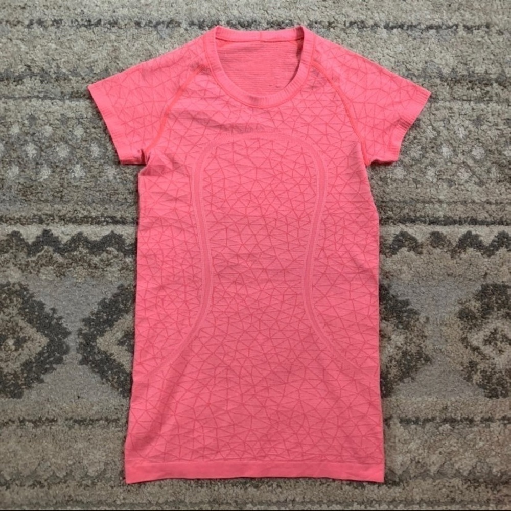 Lululemon Pink Swiftly Tech Short Sleeve Shirt 6